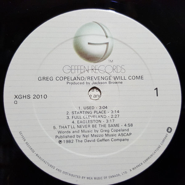 Greg Copeland : Revenge Will Come (LP, Album)