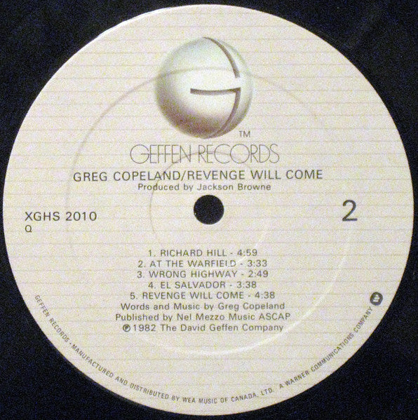 Greg Copeland : Revenge Will Come (LP, Album)