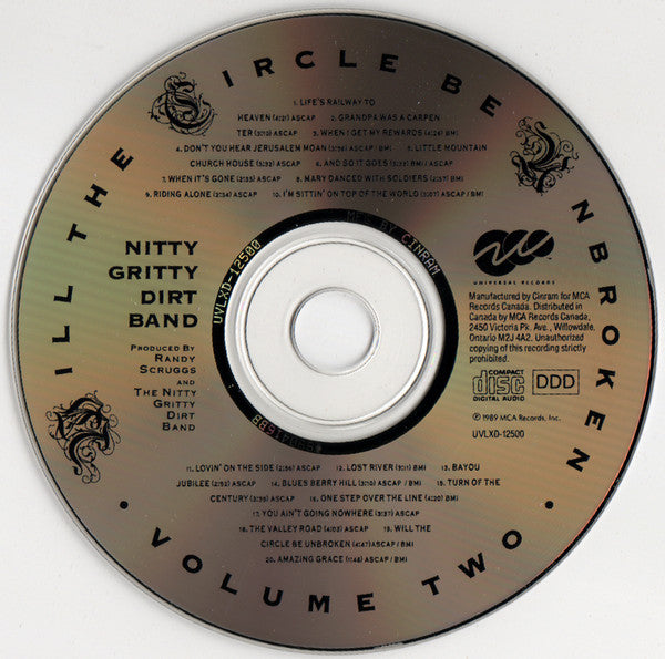 Nitty Gritty Dirt Band : Will The Circle Be Unbroken (Volume Two) (CD, Album)