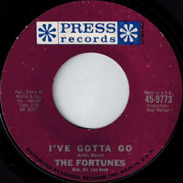The Fortunes : You've Got Your Troubles (7", Single)