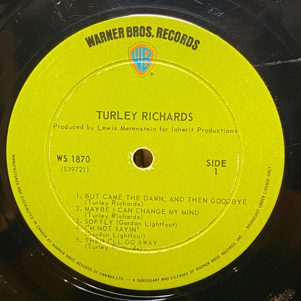 Turley Richards : Turley Richards (LP)