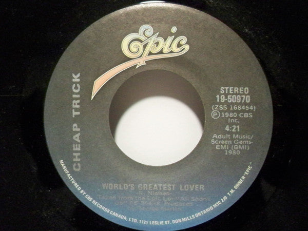 Cheap Trick : World's Greatest Lover (7", Single)