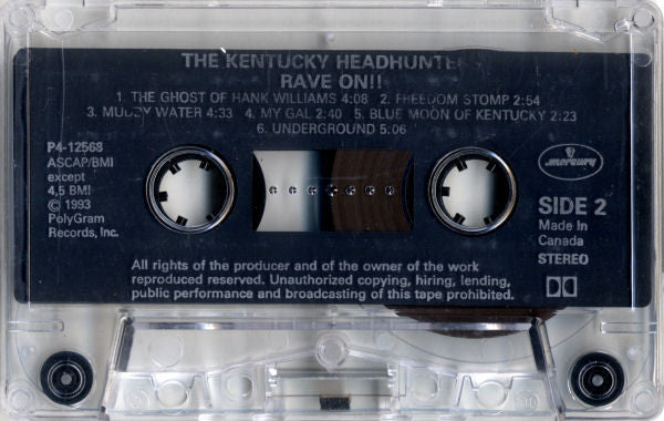 The Kentucky Headhunters : Rave On!! (Cass, Album, Club, Dol)