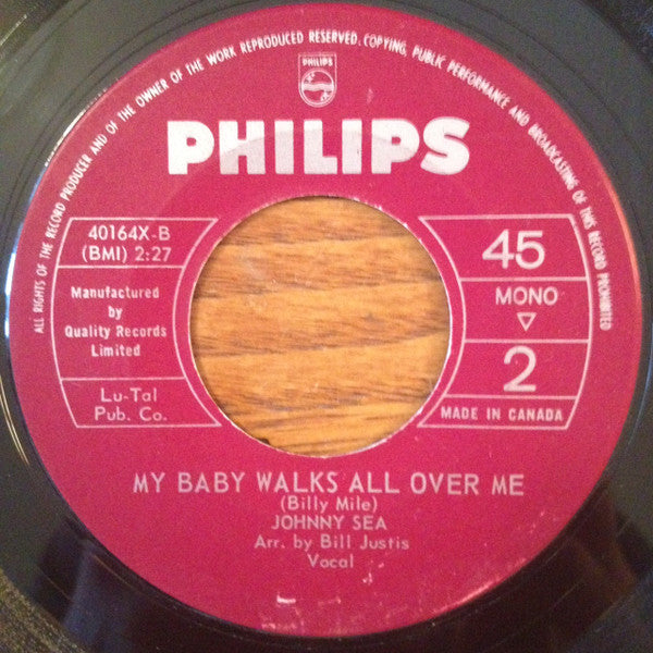 Johnny Sea : There's Another Man / My Baby Walks All Over Me (7", Single)