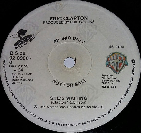 Eric Clapton : See What Love Can Do / She's Waiting (7", Single, Promo)