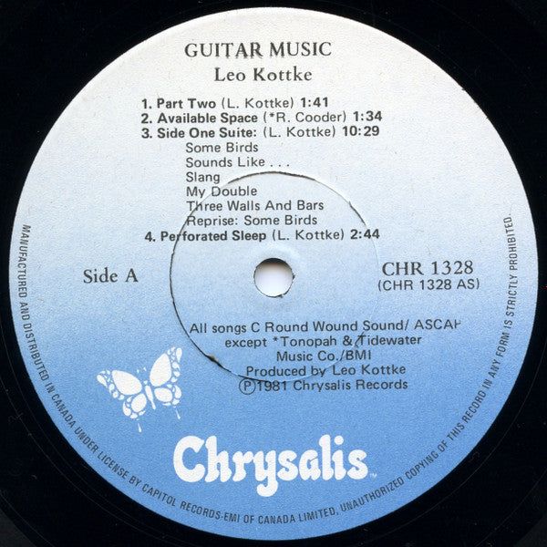 Leo Kottke : Guitar Music (LP, Album)
