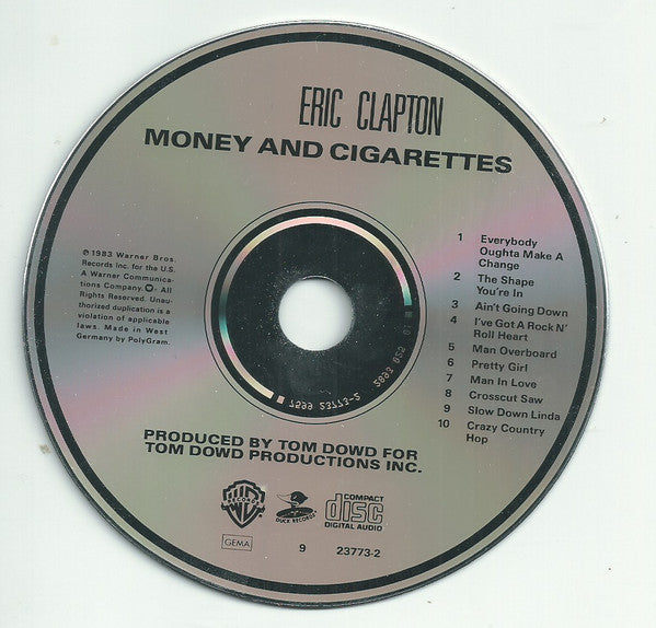 Eric Clapton : Money And Cigarettes (CD, Album, RE)
