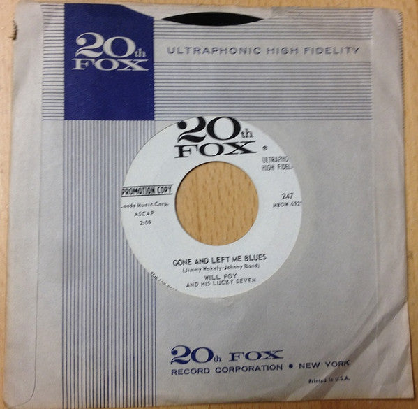 Will Foy And His Lucky Seven : Twistin' A Hoedown (7", Promo)