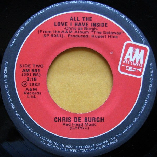 Chris de Burgh : Don't Pay The Ferryman (7", Single)