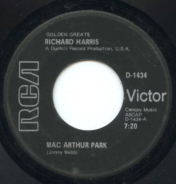 Richard Harris : Mac Arthur Park / The Yard Went On Forever (7", RE)