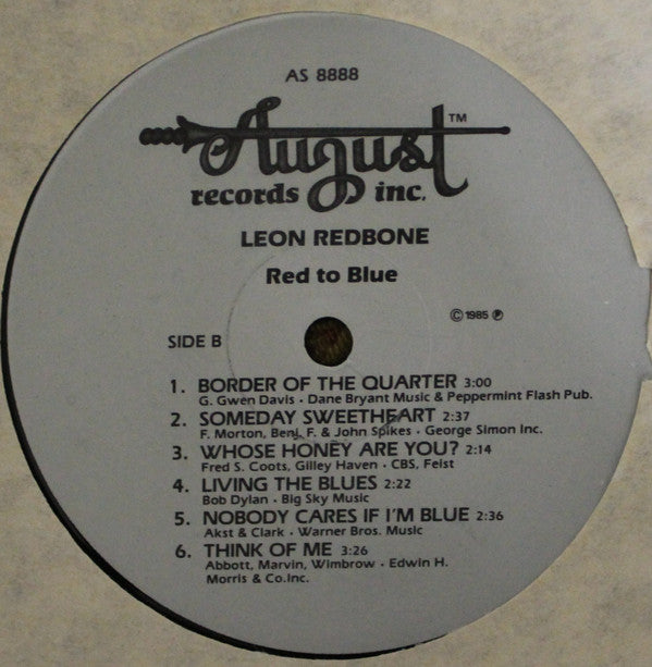 Leon Redbone : Red To Blue (LP, Album)