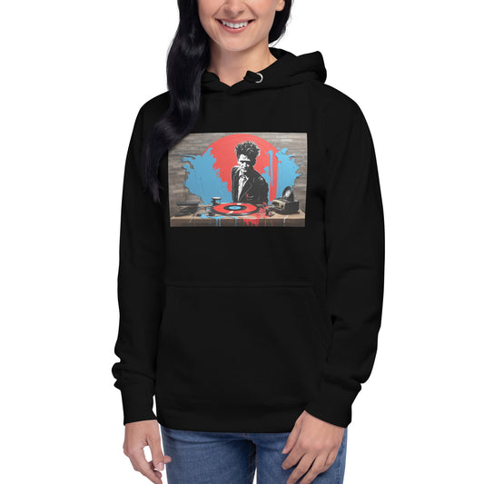 Mile High Blue and Red Splatter Hoodie