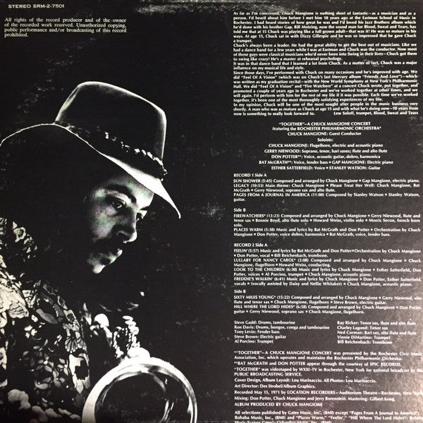 Chuck Mangione, Rochester Philharmonic Orchestra : Together: A New Chuck Mangione Concert (2xLP, Album)