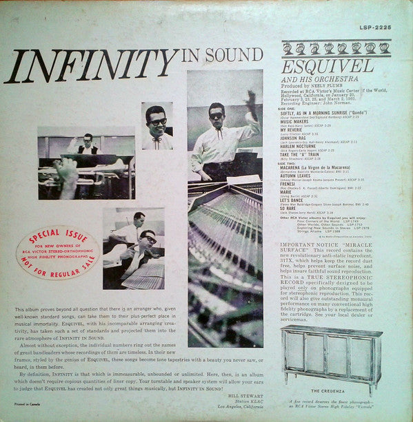 Esquivel And His Orchestra : Infinity In Sound (LP, Album)