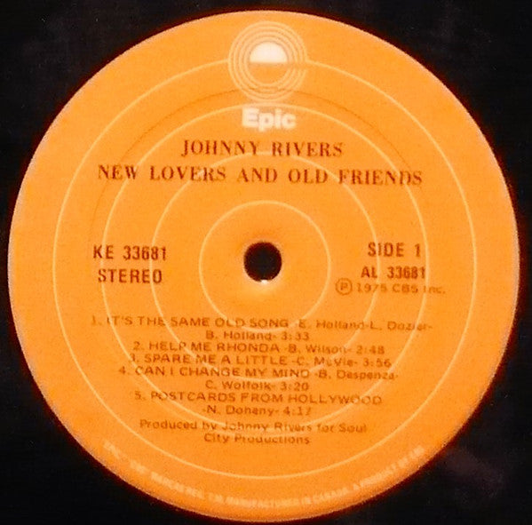 Johnny Rivers : New Lovers And Old Friends (LP, Album)