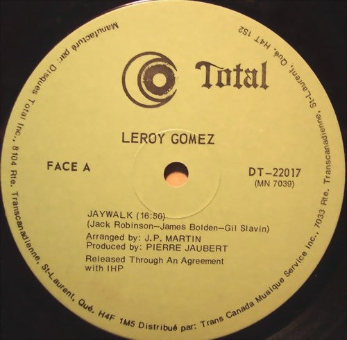Leroy Gomez : Number One Man (LP, Album)