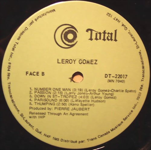 Leroy Gomez : Number One Man (LP, Album)