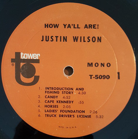 Justin Wilson : How Y'All Are! (LP, Album, Mono)