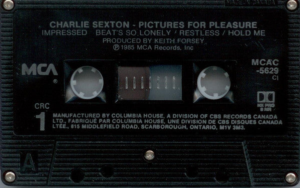 Charlie Sexton : Pictures For Pleasure (Cass, Album, Club, Dol)