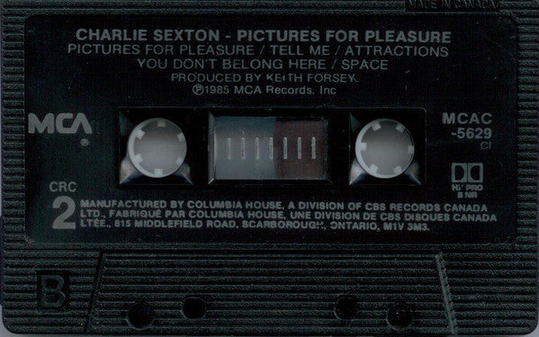 Charlie Sexton : Pictures For Pleasure (Cass, Album, Club, Dol)