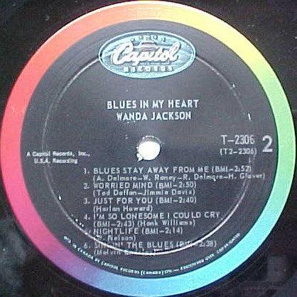 Wanda Jackson : Blues In My Heart (LP, Album, Mono)