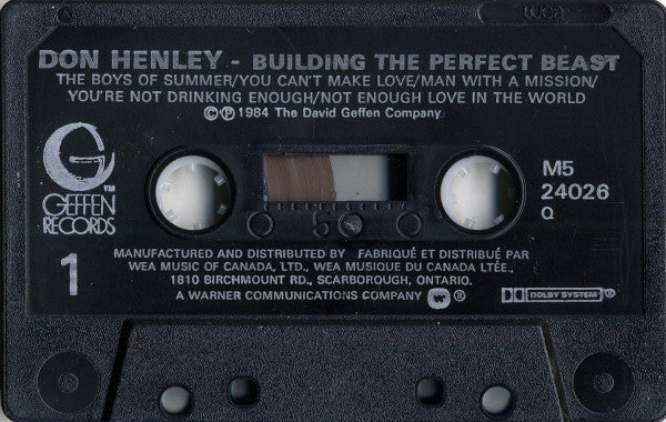 Don Henley : Building The Perfect Beast (Cass, Album, Dol)