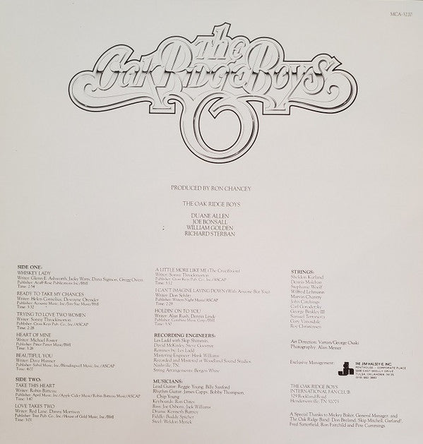 The Oak Ridge Boys : Together (LP, Album, Pin)