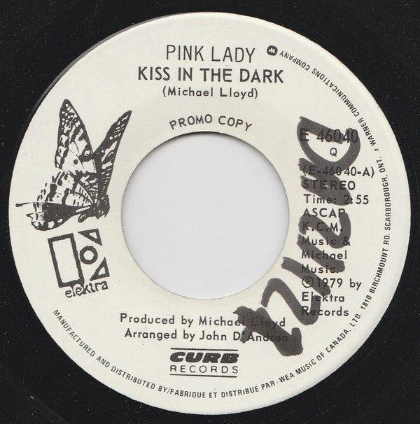 Pink Lady : Kiss In The Dark / Walk Away Renee (7", Single, Promo)