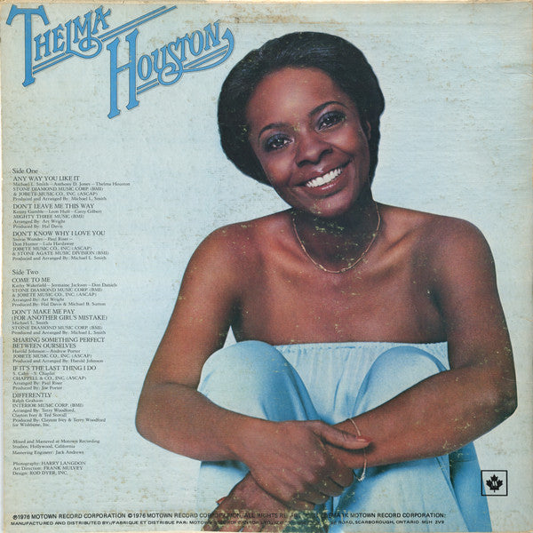 Thelma Houston : Any Way You Like It (LP, Album)