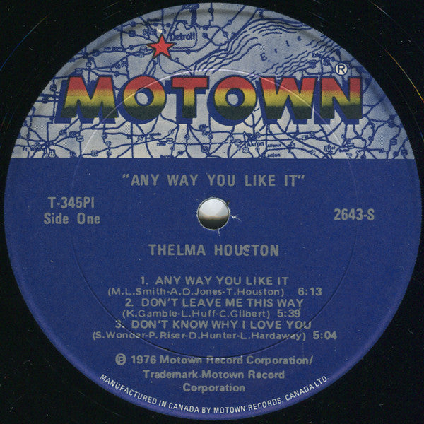 Thelma Houston : Any Way You Like It (LP, Album)