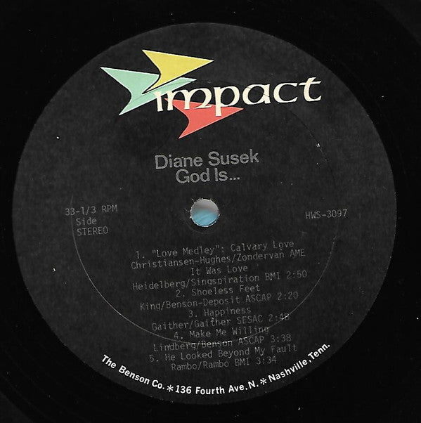 Diane Susek : God Is... (LP, Album)