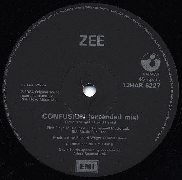 Zee (3) : Cönfüsiön (Extended Mix) (12")
