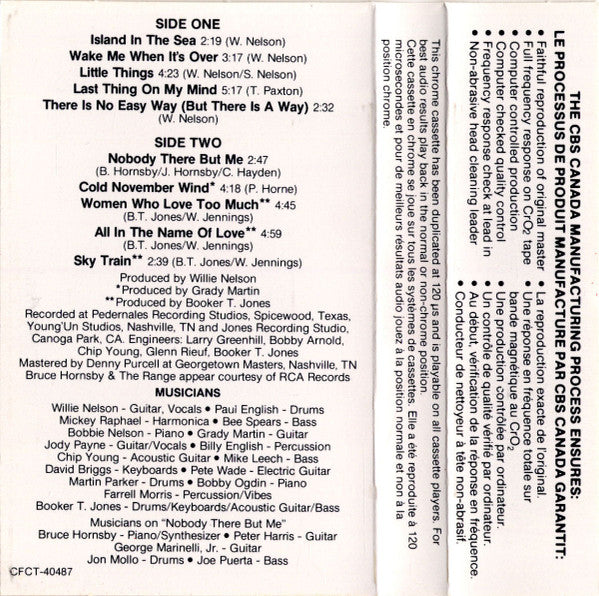 Willie Nelson : Island In The Sea (Cass, Album, Club, CrO)