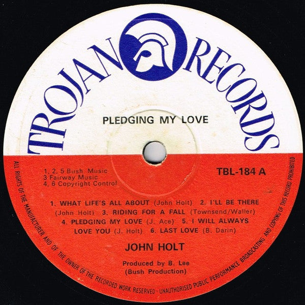 John Holt : Pledging My Love (LP, Album)