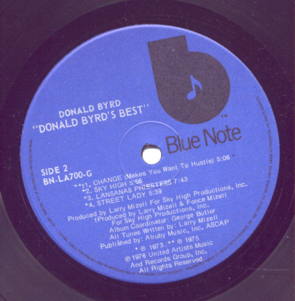 Donald Byrd : Donald Byrd's Best (LP, Comp)