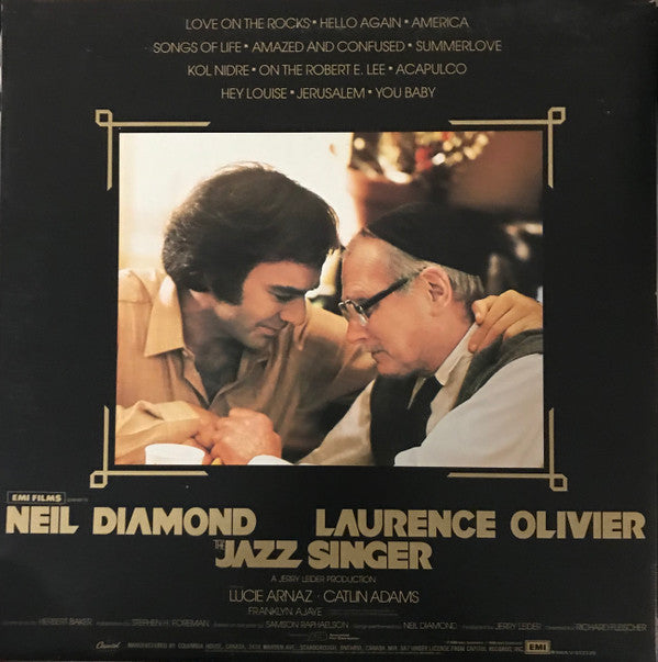 Neil Diamond : The Jazz Singer (Original Songs From The Motion Picture) (LP, Album, Club, Gat)