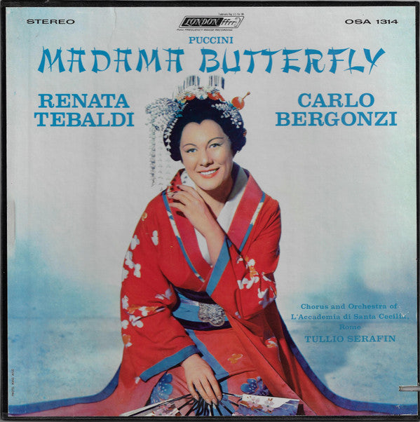 Puccini* / Renata Tebaldi, Carlo Bergonzi, Chorus* And Orchestra Of L'Accademia Di Santa Cecilia, Rome*, Tullio Serafin : Madama Butterfly (3xLP, RE + Box)