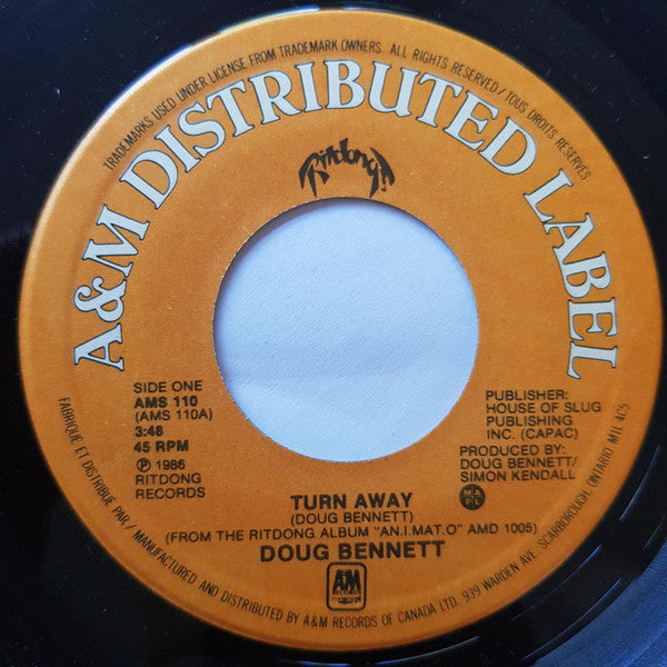 Doug Bennett (2) : Turn Away / Wait For Me (7", Single)