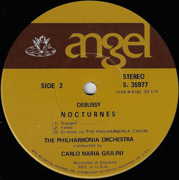 Debussy* / Philharmonia Orchestra, Carlo Maria Giulini : La Mer / Trois Nocturnes (LP, RE, Scr)
