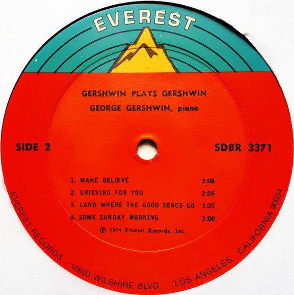 George Gershwin : Gershwin Plays Gershwin (LP)