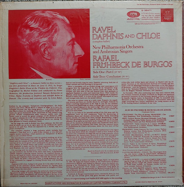 Buy Maurice Ravel / Rafael Frühbeck De Burgos / New Philharmonia