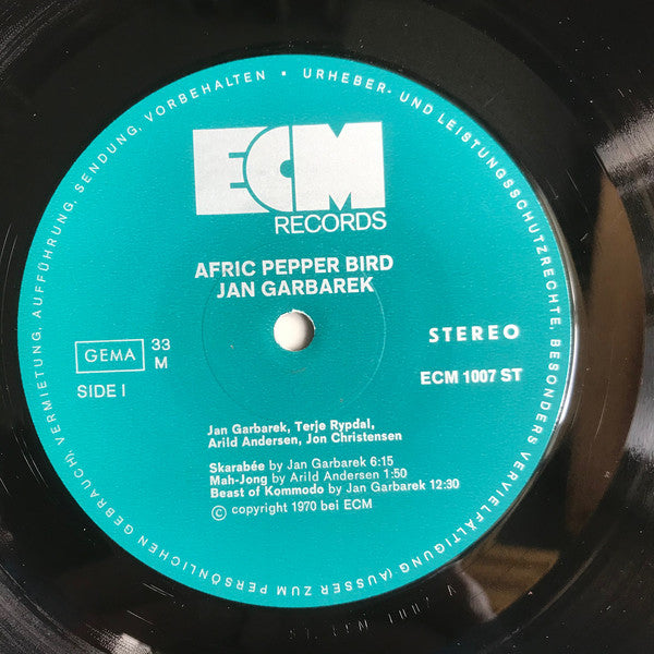 Jan Garbarek Quartet : Afric Pepperbird (LP, Album)
