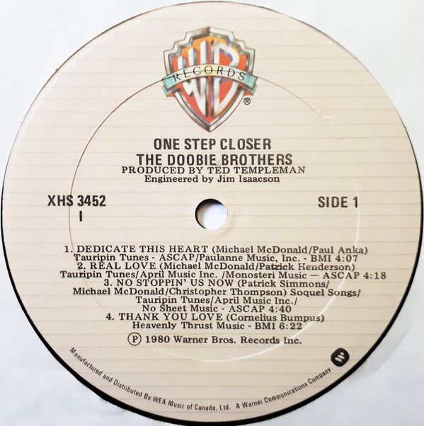 The Doobie Brothers : One Step Closer (LP, Album)