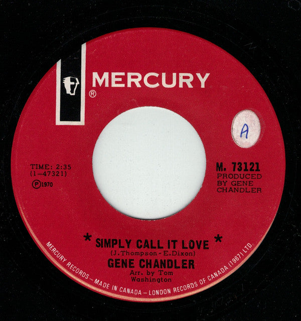 Gene Chandler : Simply Call It Love (7", Single)