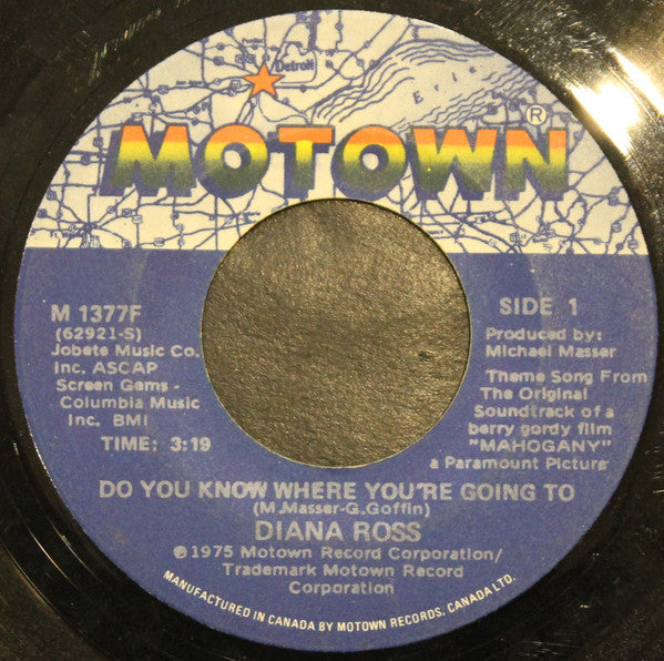 Diana Ross : Theme From Mahogany (Do You Know Where You're Going To) / No One's Gonna Be A Fool Forever (7", Single)