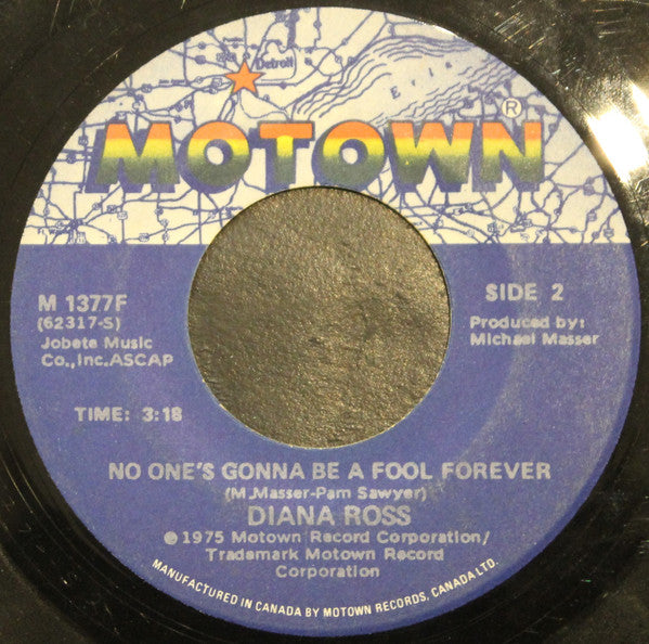 Diana Ross : Theme From Mahogany (Do You Know Where You're Going To) / No One's Gonna Be A Fool Forever (7", Single)