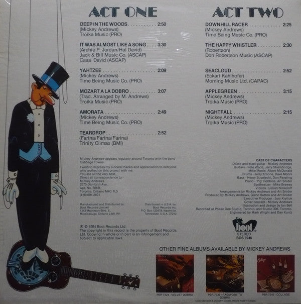 Mickey Andrews : Dobro Theatre (LP, Album)