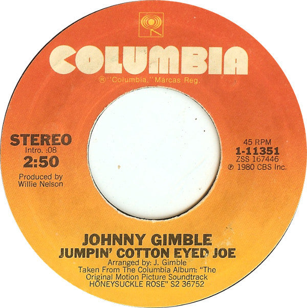 Willie Nelson / Johnny Gimble : On The Road Again / Jumpin' Cotton Eyed Joe (7", Styrene, Ter)