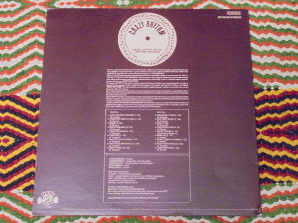 Crazy Cavan And The Rhythm Rockers : Crazy Rhythm (LP, Album, RE)