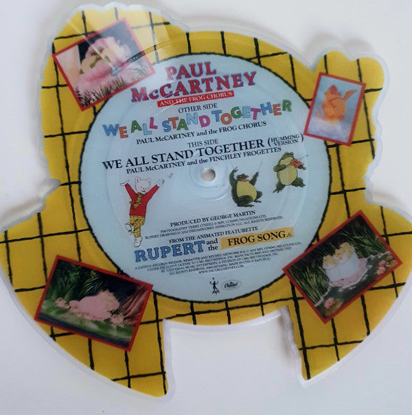 Paul McCartney And The Frog Chorus : We All Stand Together (7", Shape, Single, Ltd, Pic, RE, RM)